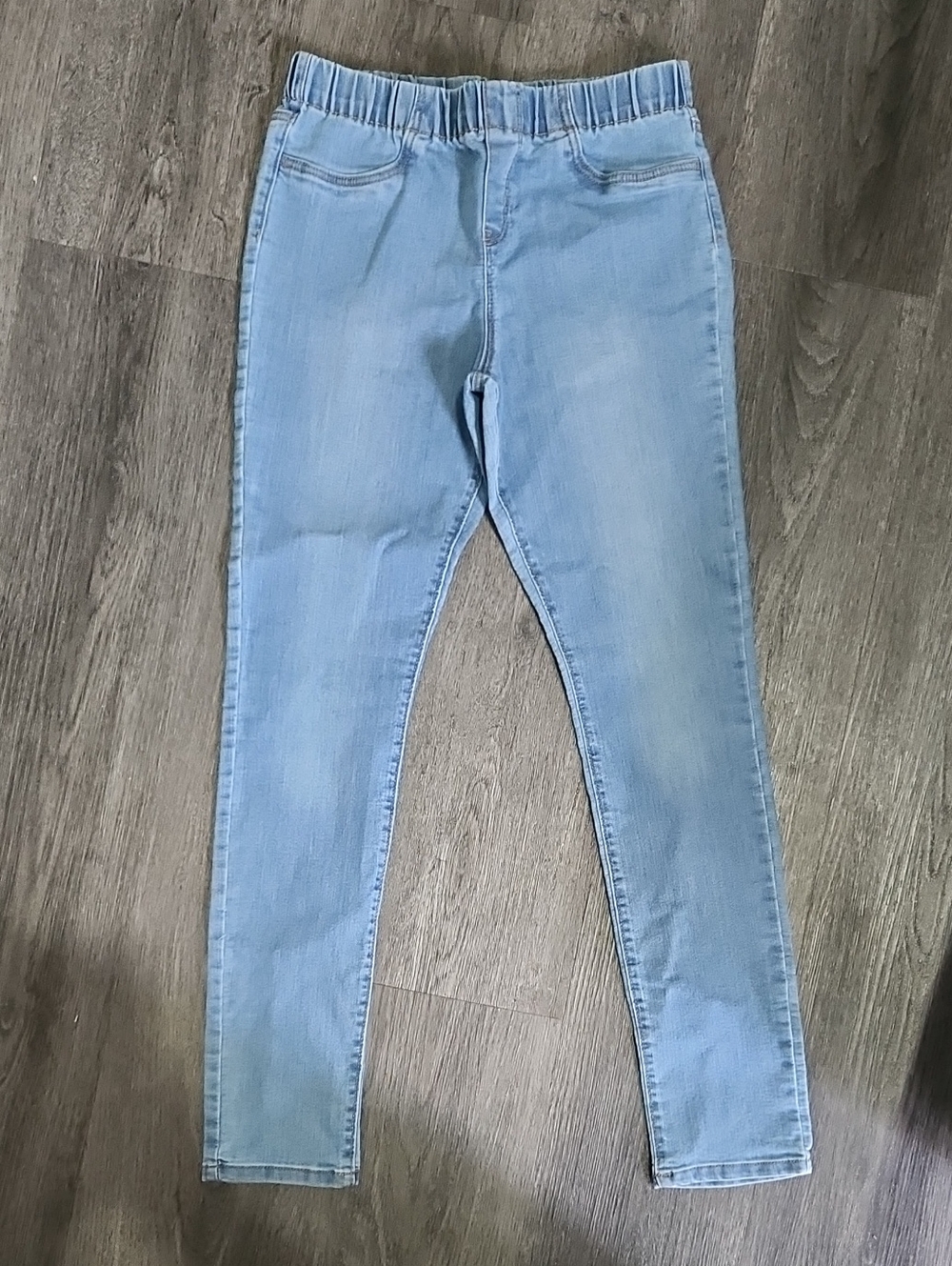 Light Blue Girl's Stretch Denim Jeggings